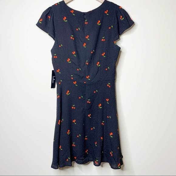 Lulu’s Best Day Ever Cherry Print Skater Dress - Picture 3 of 8